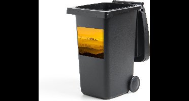 Container sticker Los Angeles - Mist - Geel - 40x40 cm - Kliko sticker