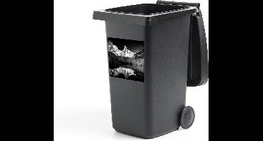 Container sticker Kedartal fotoprint zwart-wit - 40x40 cm - Kliko sticker