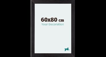 Your Decoration - Fotolijst 60x80 cm - MDF - Zwart Houtnerf - Mura