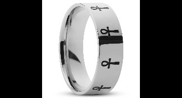 Stalen Ankh Ring