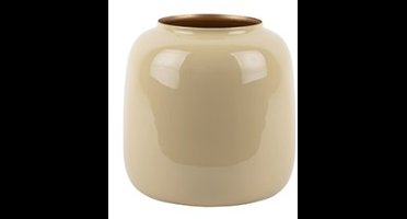 Present Time Vaas Ivy Large - Bruin - 11.5x11.5x20.5cm - IJzer - Modern - Bloemenvaas - Woondecoratie - Decoratieve vaas voor woonkamer of slaapkamer