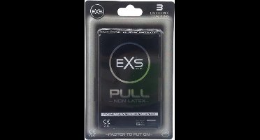 EXS Pull On Unique - 3 latexvrije condooms met pull-on strip