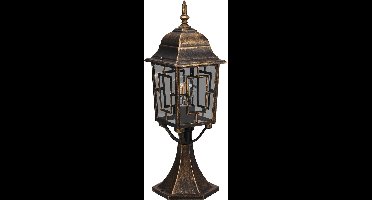 LED Tuinverlichting - Staand - Buitenlamp - Torna Torno Laag - E27 Fitting - Spatwaterdicht IP44 - Brons - Aluminium