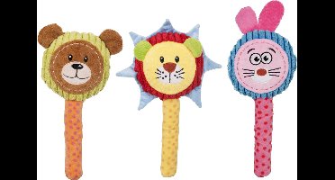 Flamingo Pluche Lolly - Hondenspeelgoed - 27 cm - Bruin;Geel;Roze