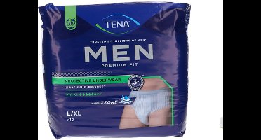 TENA Men Premium Fit Underwear Level 4 Large- 6 x 10 stuks voordeelverpakking
