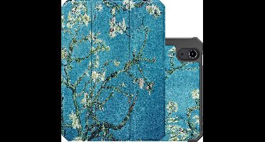 Hoes - Geschikt voor Apple iPad Mini 6 (2021) - 8.3 inch - 6e Generatie - Dun & Stevig - Trifold Bookcase - Hard Cover Case - Met Uitsparing Geschikt voor Apple Pencil - Hardcover Book - Tablet Hoesje - Bloesem