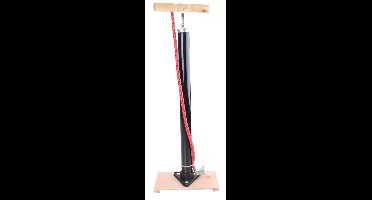 Non-branded Vloerpomp Met Houten Plank Zwart 60 Cm