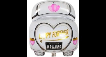 Trouw auto folie ballon  63cm, huwelijk, trouwen Kindercrea