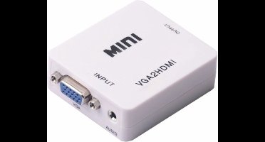 HDMI naar VGA + 3,5mm Jack converter / wit