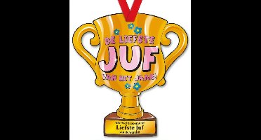 Trofee met lint - Trophy - Juf