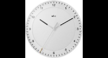 Braun BC17W-DCF - Wandklok - Analoog - Radiogestuurde tijdsaanduiding - Kunststof - Wit
