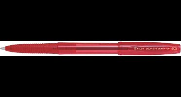 Pilot balpen Super Grip G stick breed rood
