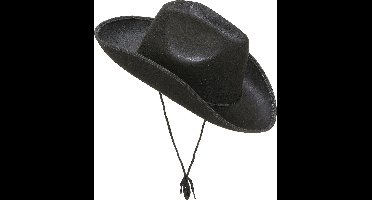 Vegaoo - Cowboyhoed voor volwassenen - Zwart - One Size