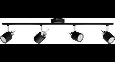 Philips Meranti opbouwspot - 4-lichts - zwart