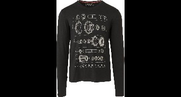 Performance Long Sleeve T-shirt Venture Unisex - Zwart - M