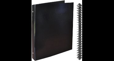 SOHO Ringband - Glans - 23–rings - A4 - Zwart