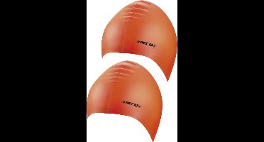Beco badmuts voor volwassenen - 2x stuks - oranje - latex - voor intensief gebruik
