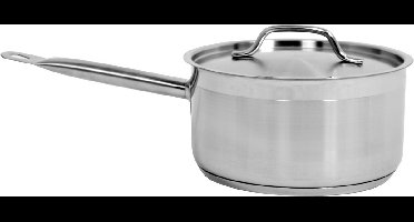 YATO Steelpan - Sauspan met deksel - Ø20 x 10,5 cm - 3,3L - Voor elk fornuis