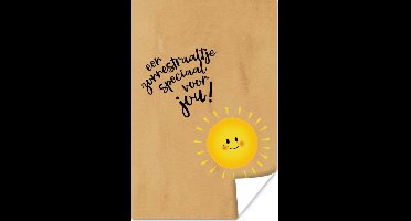 Poster Beterschap - Quote - Zon - 20x30 cm