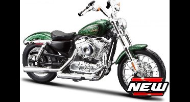 Maisto HARLEY-DAVIDSON 2012 XL 1200V SEVENTY-TWO groen schaalmodel 1:18
