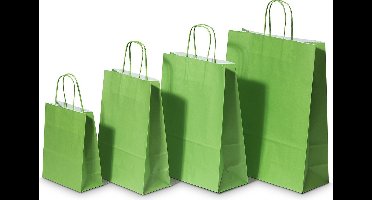 50x papieren tassen groen 32x12x41 cm 32x12x41 cm