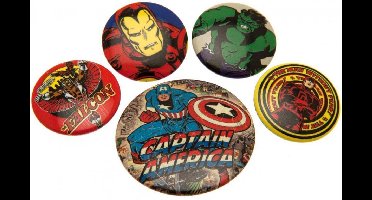 Captain America Buttons Marvel Badge Pack