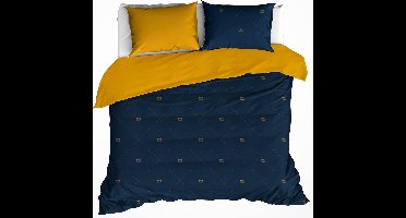 De Witte Lietaer Dekbedovertrek Katoen Satijn Rex - Hotelmaat - 260 x 240 cm - Blauw