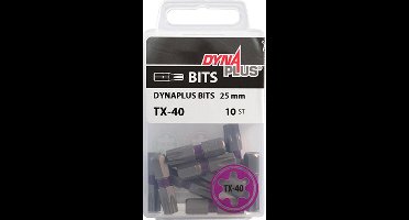 Dynaplus - Schroefbit - Torx 40 - 25mm - Paars (10 stuks)