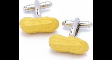 Manchetknopen - Pinda Bruin Geel