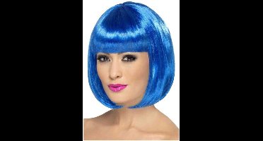 Smiffys - Partyrama Pruik - Blauw