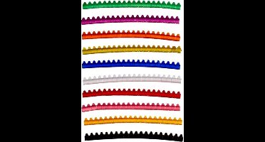 Duvo+ Ringen kanarie aluminium Gemengde kleuren 3mm, LET OP ! PRIJS PER 10 STAAFJES !