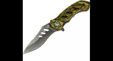 Benson Inklapbaar survival zakmes - 8.5 cm lemmet - Broekclip - Snelle bediening