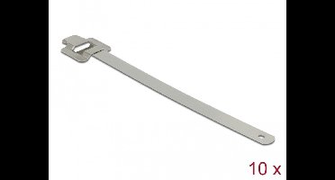 Kabelbind roestvrij staal herbruikbaar met vouwsluiting l 600 x w 10 mm 10 stuks