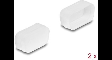 Delock Dust cover for D-Sub 9 / D-Sub 15 VGA male 2 pieces transparent