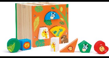 Sevi - vormenstoof - kubus - Hout Eco Smart - 15 delig - vanaf 12 maanden