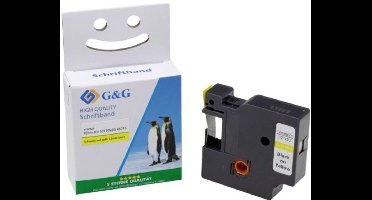 Labeltape G&G BB-D-G-D1-45018 Compatibel vervangt DYMO 45018 Tapekleur: Geel Tekstkleur: Zwart 12 mm 7 m