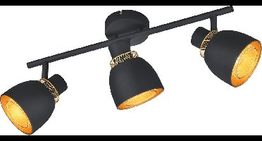 Zwarte plafondlamp Punch 3-lichts - R80813032