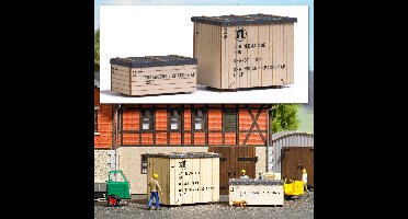 Busch - 2 MASCHINENKISTEN OST H0 (4/23) * - modelbouwsets, hobbybouwspeelgoed voor kinderen, modelverf en accessoires