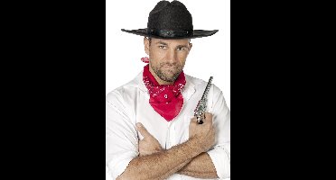 Cowboyhoed met studs zwart