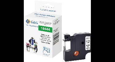 G&G Labeltape Vinyl Tapekleur: Wit Tekstkleur: Zwart 12 mm 5.5 m