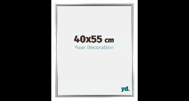 Your Decoration - Fotolijst 40x55 cm - Kunststof - Zilver - Bordeaux