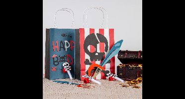 Geschenktasjes - Pirate Party - 20 x 27 cm - 6 stuks