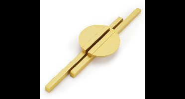 Boraboi ® Stijlvolle Gouden Handgrepen voor Keukenkasten, Halfronde Decoratieve Meubelgrepen Set van 2