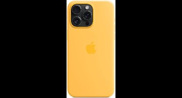 Apple Silicone Backcover MagSafe voor de Apple iPhone 15 Pro Max - Sunshine