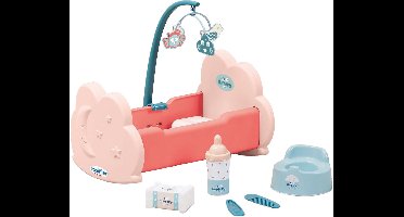 Ecoiffier Poppenwieg met Accessoires, 6dlg.