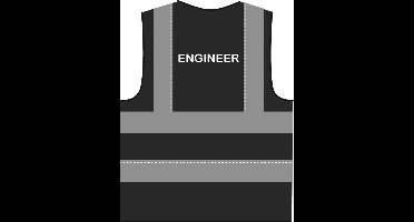 Engineer hesje RWS zwart