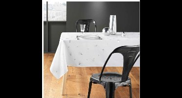 Kerst rechthoekig tafelkleed - Vlekbestendig / waterdicht materiaal - Zilverspar - Verschillende maten