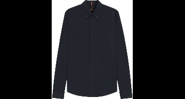 Jersey overhemd Boss Orange slim fit blauw