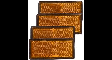 Benson Reflector - set 4x - oranje - schroefbevestiging - 86 x 40 mm