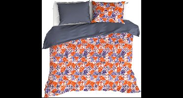 De Witte Lietaer Dekbedovertrek Quilt Blue Ribbon - Tweepersoons - 200 x 200/220 cm - Katoen Satijn